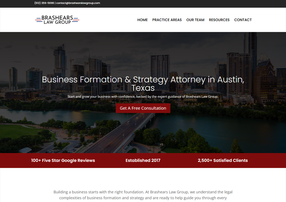 Example of Lawyer, Law Firm Word Press Website